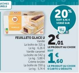 FEUILLETE GLACE U