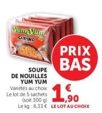 Soupe de Nouilles Yum Yum