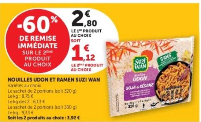 Nouilles Udon et Ramen Suzi Wan