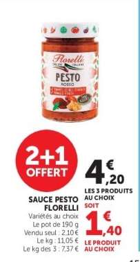 SAUCE PESTO FLORELLI