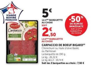 CARPACCIO DE BOEUF BIGARD