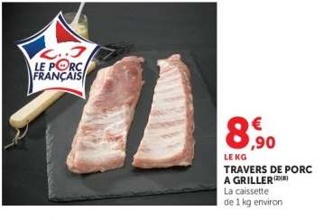 TRAVERS DE PORC A GRILLER