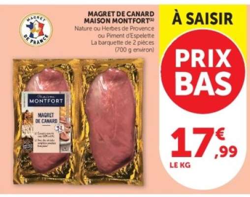 MAGRET DE CANARD 'MAISON MONTFORT'