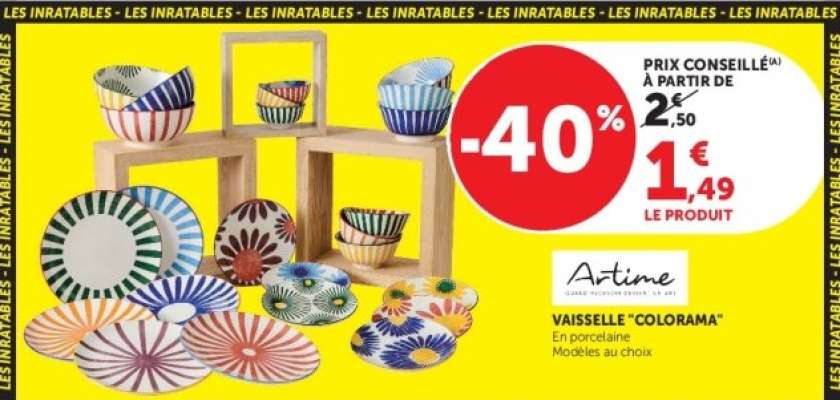 VAISSELLE "COLORAMA"