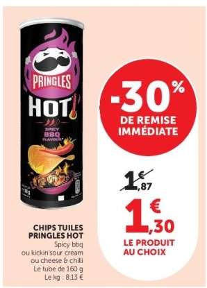 CHIPS TUILES PRINGLES HOT