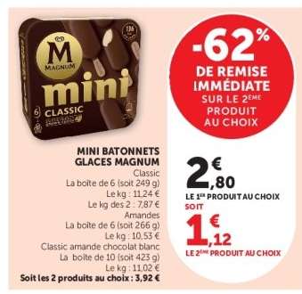 Mini Bâtonnets glacés MAGNUM