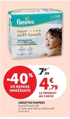 Lingettes Pampers