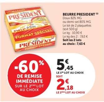 Beurre PRESIDENT
