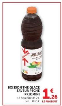 BOISSON THE GLACE SAVEUR PECHE