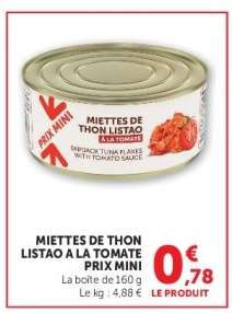 MIETTES DE THON LISTAO A LA TOMATE PRIX MINI