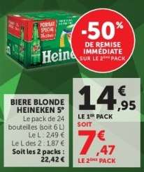 Biere Blonde Heineken 5°