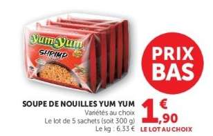 Soupe de Nouilles Yum Yum