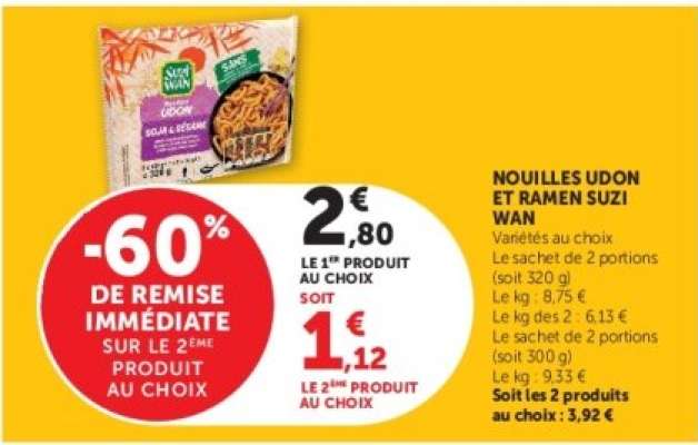 Nouilles Udon et Ramen Suzi Wan