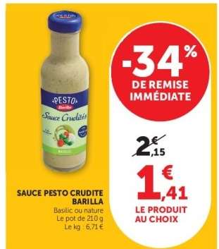 SAUCE PESTO CRUDITE BARILLA