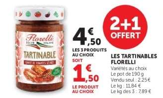 LES TARTINABLES FLORELLI