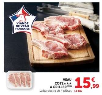 VEAU : COTE A GRILLER
