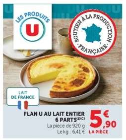 FLAN U AU LAIT ENTIER
