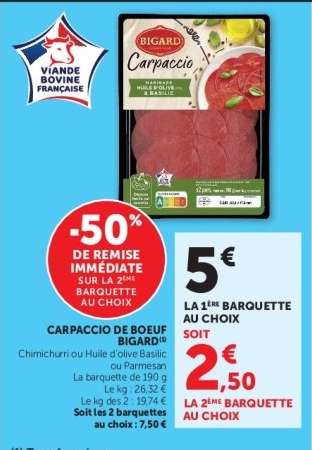 CARPACCIO DE BOEUF BIGARD
