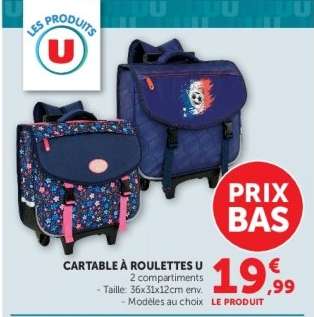 CARTABLE À ROULETTES U
