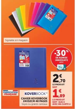CAHIER KOVERBOOK 24X32CM 48 PAGES