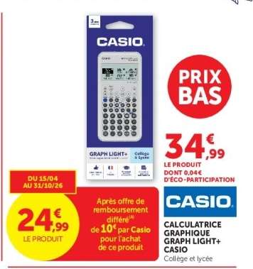 Calculatrice Graphique Graph Light+ Casio