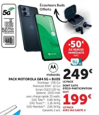 Pack Motorola G84 5G + Buds
