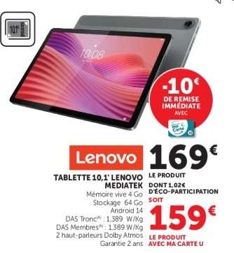 TABLETTE 10,1'' LENOVO MEDIATEK