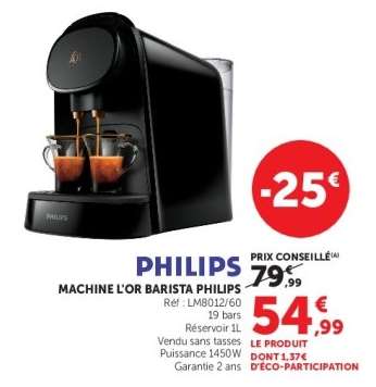 PHILIPS MACHINE L'OR BARISTA