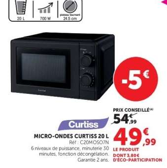 MICRO-ONDES CURTISS 20 L