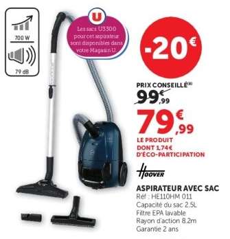 ASPIRATEUR AVEC SAC