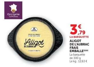 ALIGOT DE L'AUBRAC FRAIS EMBALLE