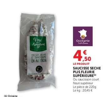 SAUCISSE SECHE PLUS FLEURIE SUPÉRIEURE