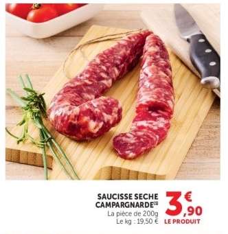 SAUCISSE SECHE CAMPAGNARDE