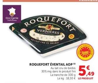 ROQUEFORT ÉVENTAIL AOP