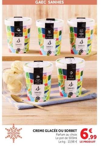 CRÈME GLACÉE OU SORBET