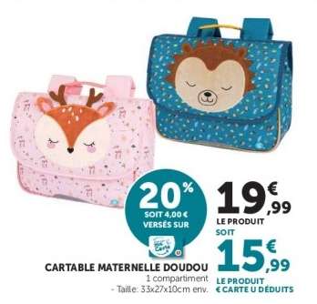 CARTABLE MATERNELLE DOUDOU