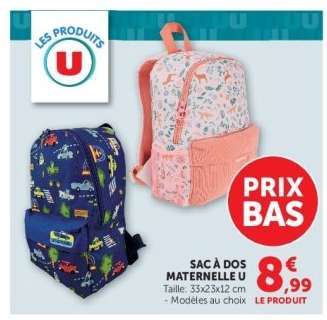 SAC À DOS MATERNELLE U