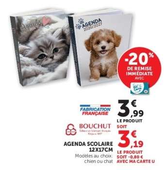 AGENDA SCOLAIRE 12X17CM