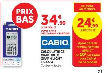 Calculatrice Graphique Graph Light+ Casio