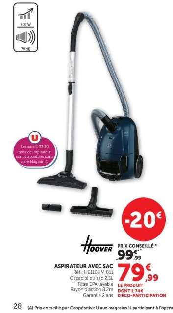 ASPIRATEUR AVEC SAC