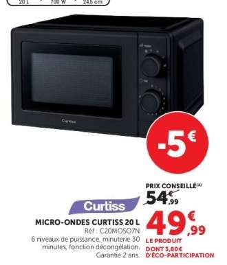 MICRO-ONDES CURTISS 20 L