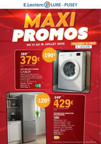 Catalogue E.Leclerc - 13/07/2026 - 18/07/2026.