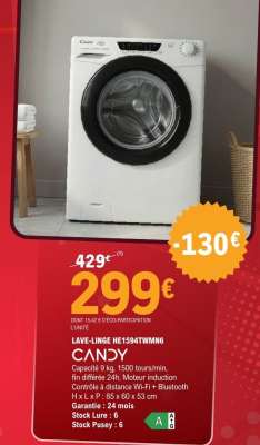 LAVE-LINGE HE1594TWMN6 CANDY