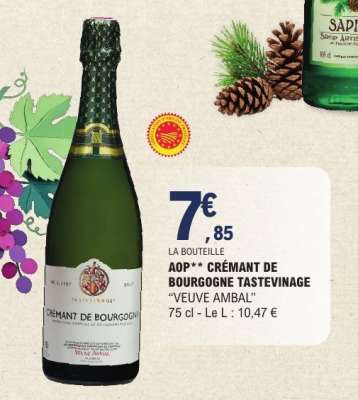 AOP** CRÉMANT DE BOURGOGNE TASTEVINAGE "VEUVE AMBAL"