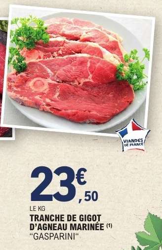 TRANCHE DE GIGOT D'AGNEAU MARINÉE