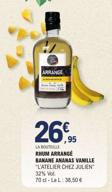 RHUM ARRANGÉ BANANE ANANAS VANILLE