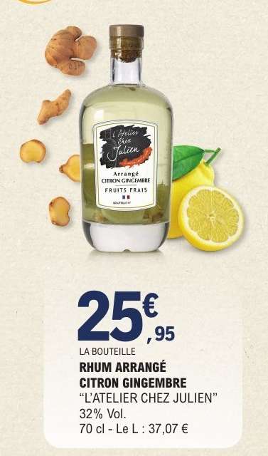 RHUM ARRANGÉ CITRON GINGEMBRE