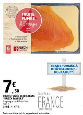 TRUITE FUMEE DE BRETAGNE BREIZH SAVEURS
