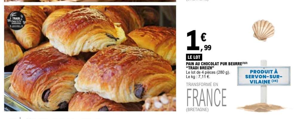 Pain au chocolat pur beurre