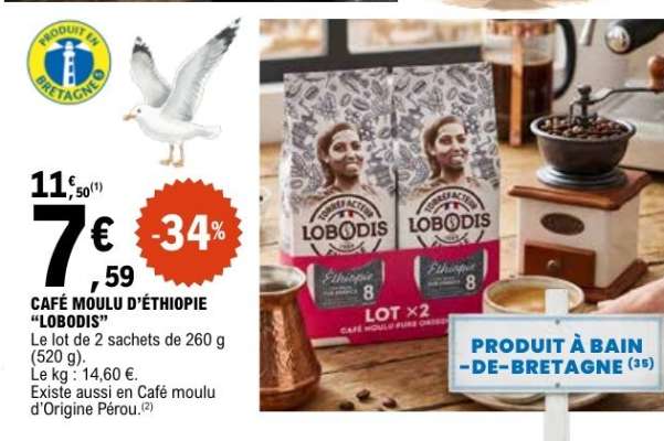 CAFÉ MOULU D'ÉTHIOPIE "LOBODIS"